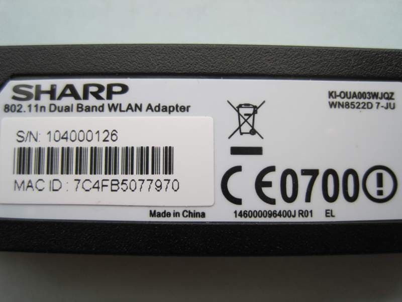 802.11n Dual Band WLAN Adapter - FCC ID RAXWN8522D7JU - Arcadyan Technology Corporation (4)
