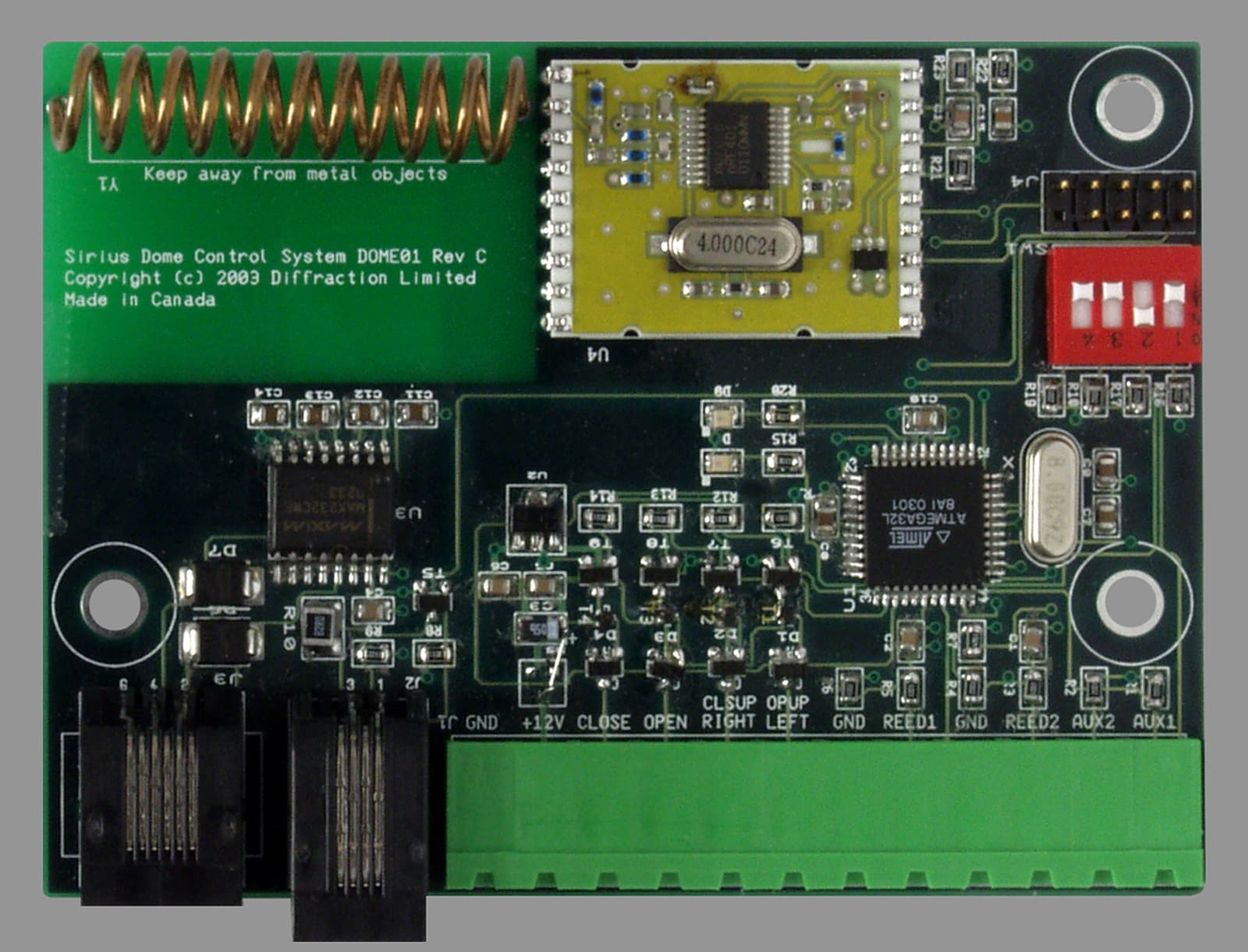 Telescope Dome Control System - FCC ID RFIMD1 - Diffraction Limited
