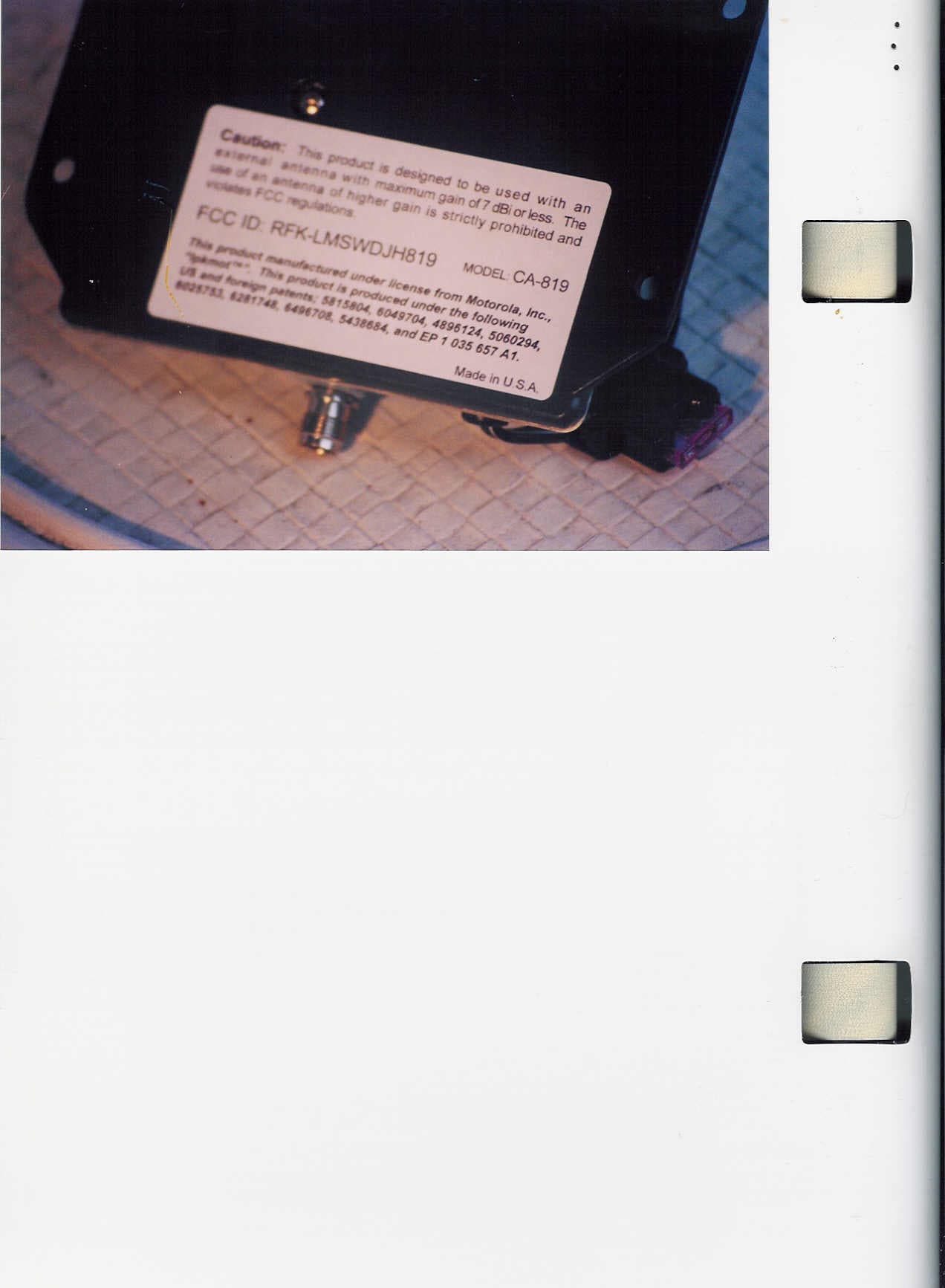 Single Channel Power Amplifier - FCC ID RFK-LMSWDJH819 - Intelligent Wireless Products Inc.