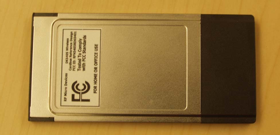802.11a CardBus Card - FCC ID RFN5405RDK0401 - RF Micro Devices, Inc. (1)