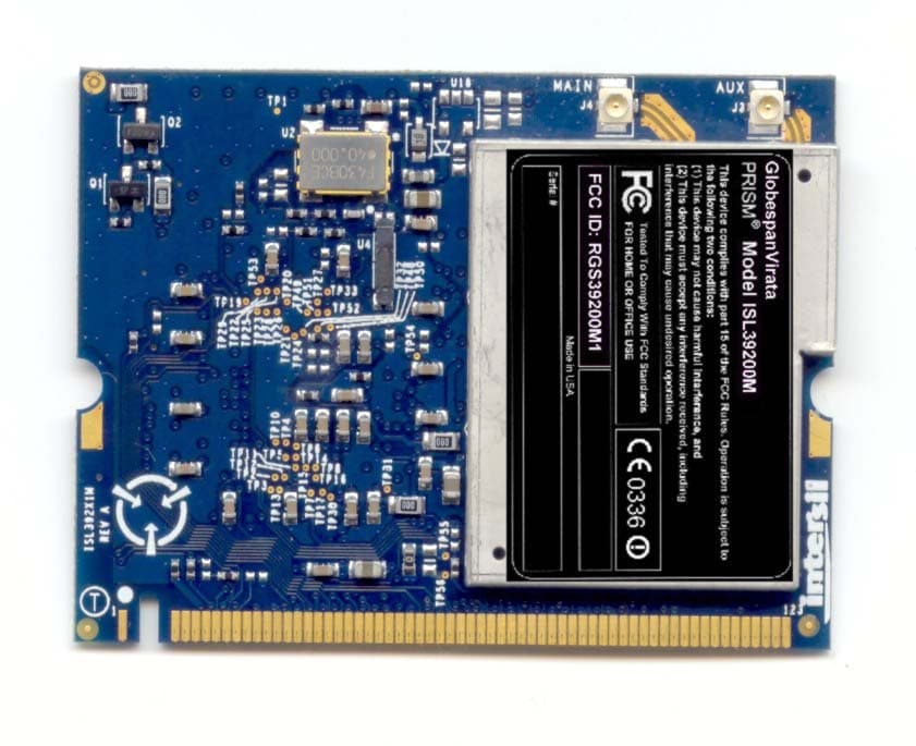 2.4/5 GHz IEEE 802.11g/a WLAN MiniPCI card - FCC ID RGS39200M1 - Conexant Systems B.V. (2)