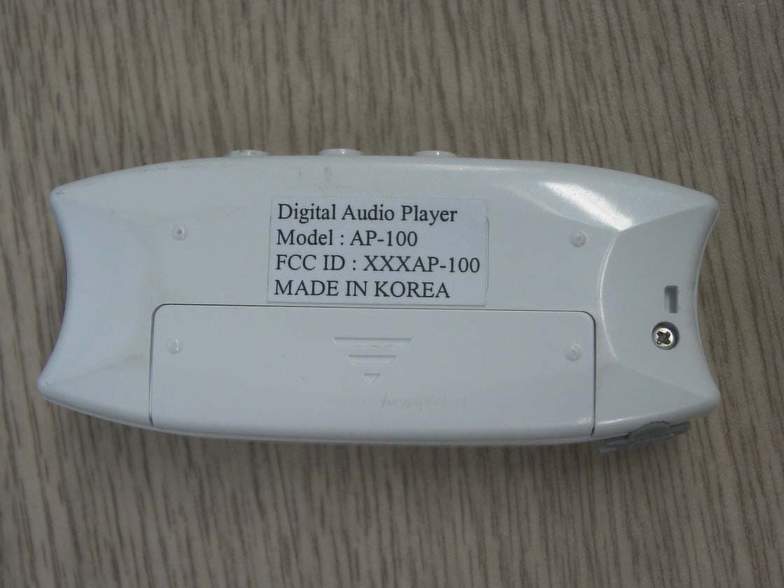 Digital Audio Player - FCC ID RI2AP-100 - Sodiff E&T Co., Ltd. (3)