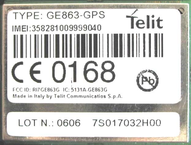 GSM 850/1900MHz Module - FCC ID RI7GE863G - Telit Communications S.p.A. (2)