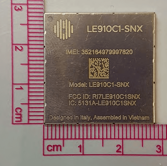 Module - FCC ID RI7LE910C1SNX - Telit Communications S.p.A.