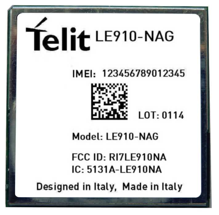 LTE/3G/2G Module - FCC ID RI7LE910NA - Telit Communications S.p.A. (4)