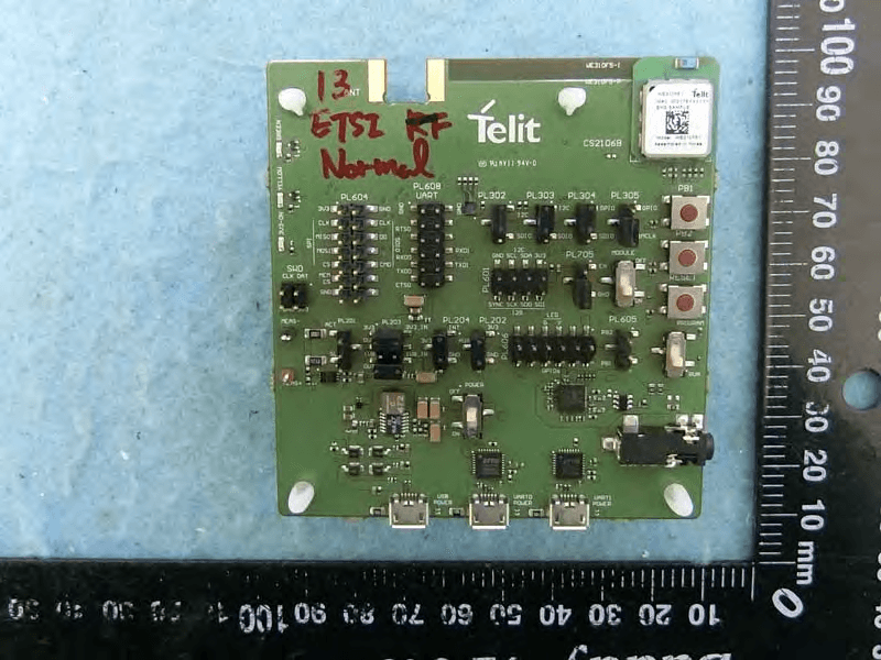 802.11 b/g/n WiFi Module+BT combo module - FCC ID RI7WE310F5 - Telit Communications S.p.A.