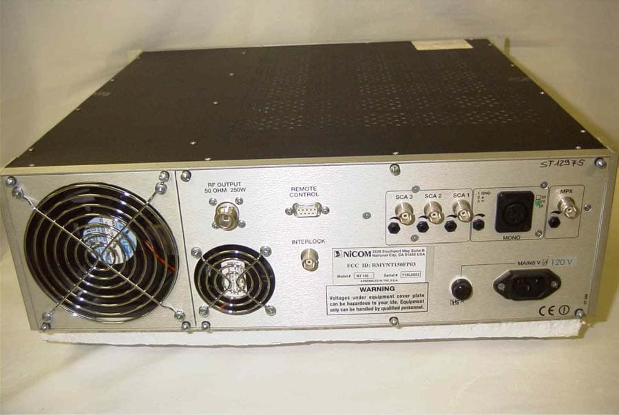 NT 150 W FM EXCITER - FCC ID RMYNT150FP03 - NiCOM USA