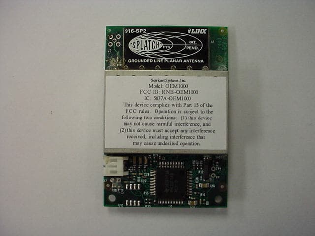 Transceiver Module - FCC ID RNB-OEM1000 - Sensicast Systems, Inc. (2)