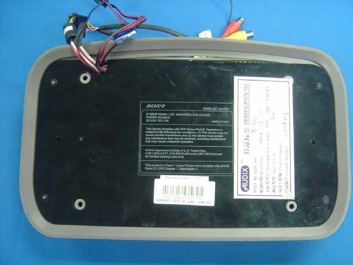 Roof Mount 8" Drop Down LCD Monitor / DVD Player - FCC ID RR85806 - Action Technology (Shenzhen) Co., Ltd. (4)