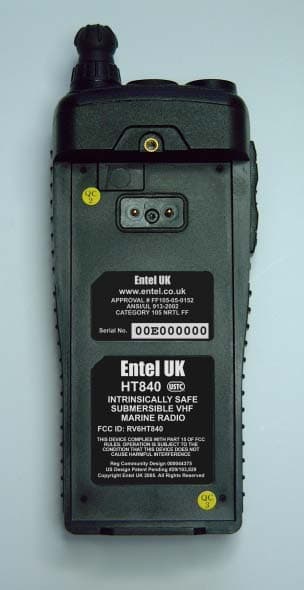 Hand held marine radio - FCC ID RV6HT840 - Entel UK Limited (1)