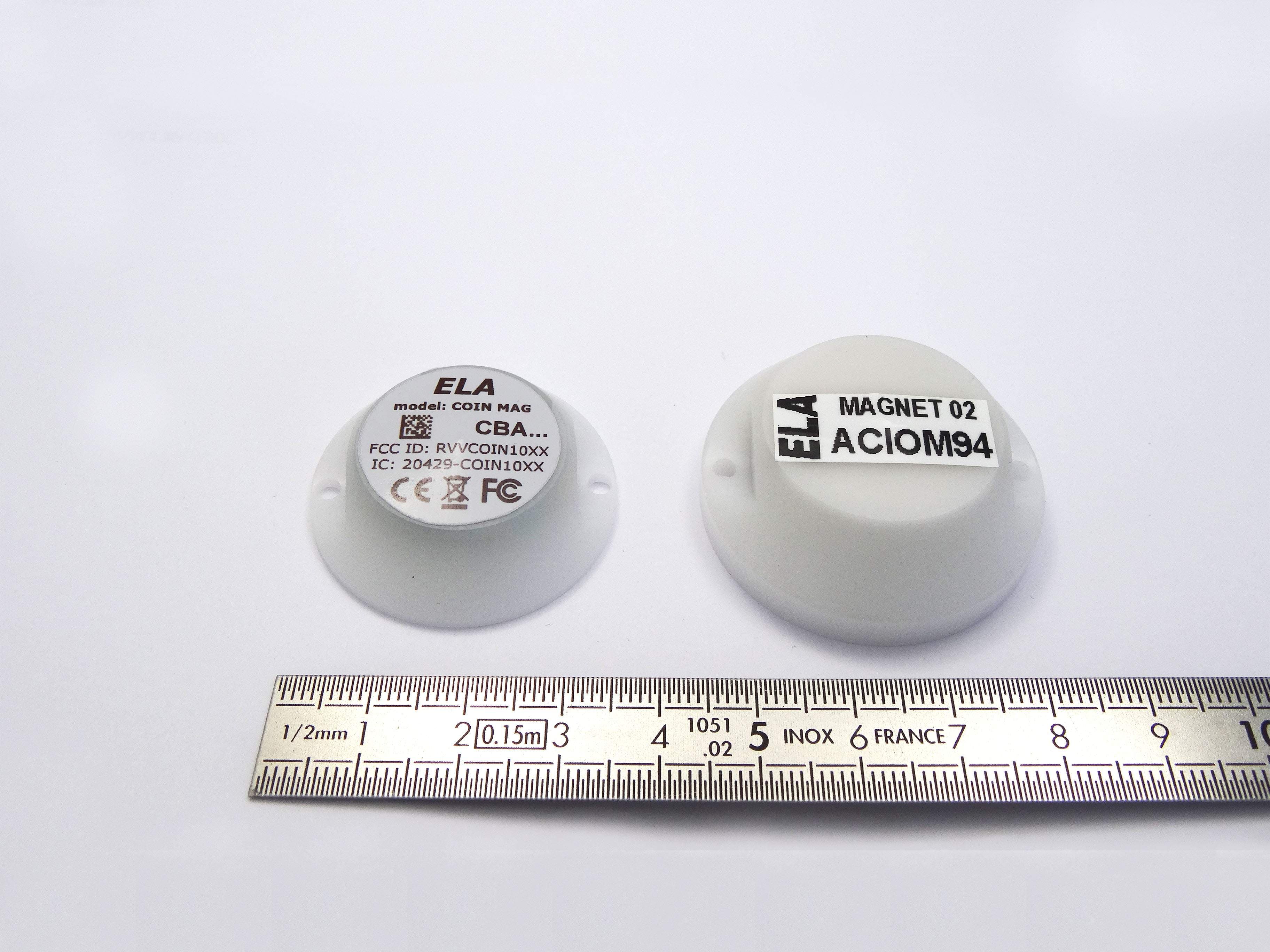 Wireless Active RFID sensors - FCC ID RVVCOIN10XX - ELA INNOVATION SA