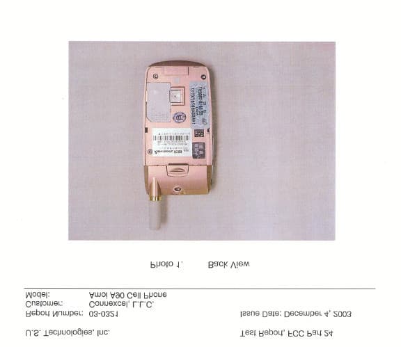 PCS GSM/GPRS Handset - FCC ID RWZAMOIA90 - AMOI Electronics Co., Ltd. (3)