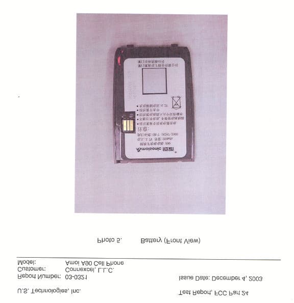 PCS GSM/GPRS Handset - FCC ID RWZAMOIA90 - AMOI Electronics Co., Ltd.
