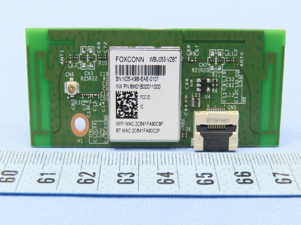 802.11a/b/g/n/ 2T2R with Bluetooth combo wireless module - FCC ID RX3-WBU053VZBT - Hon Hai Precision Industry Co., Ltd. (2)
