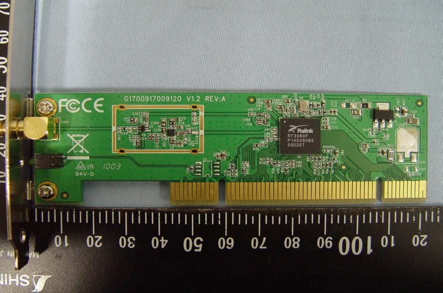 Wireless PCI Card - FCC ID RXZ-WP72RL1 - Pro-Nets Technology Corporation