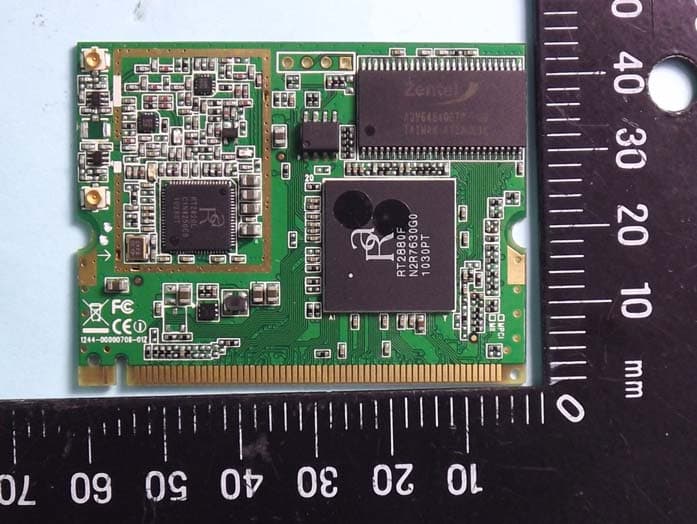802.11bgn Mini PCI Module - FCC ID RYK-WMIR268GN - SparkLAN Communications, Inc. (2)