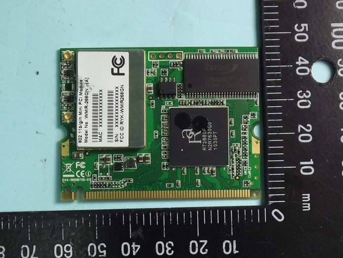 802.11bgn Mini PCI Module - FCC ID RYK-WMIR268GN - SparkLAN Communications, Inc. (3)