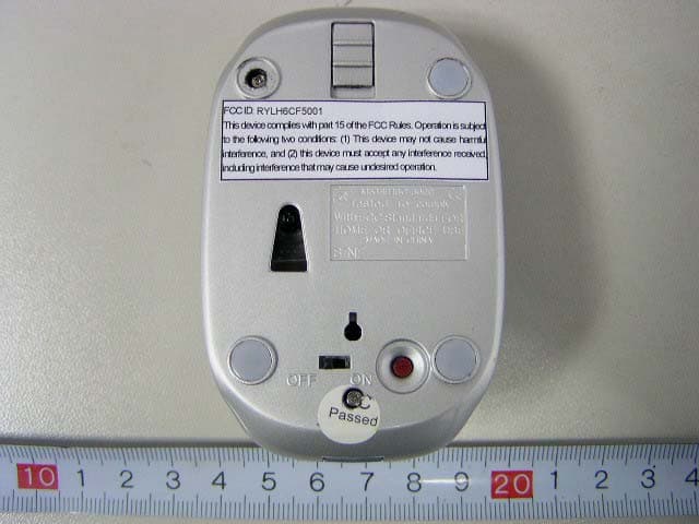 Wireless Mouse - FCC ID RYLH6CF5001 - DynaPoint (Dong Guan) Inc.