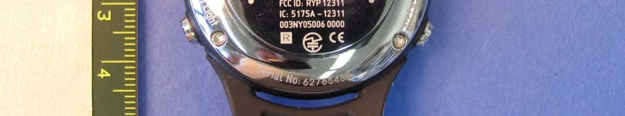 T3/T4 Wrist top computer - FCC ID RYP12311 - Suunto Oy