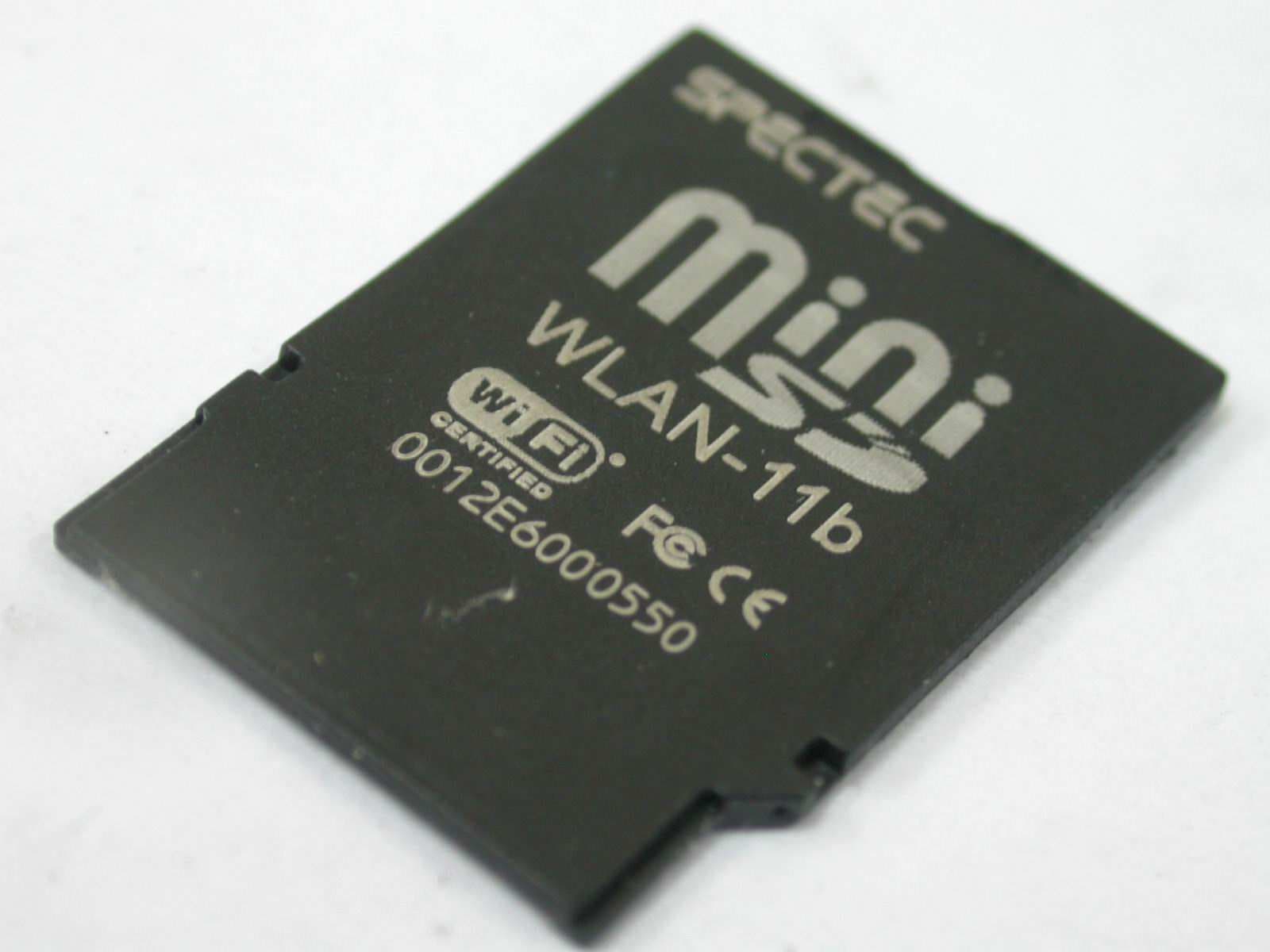 Mini SDIO Wireless LAN Card - FCC ID S2Y-MINIWLAN11B - Spectec Computer Co., Ltd