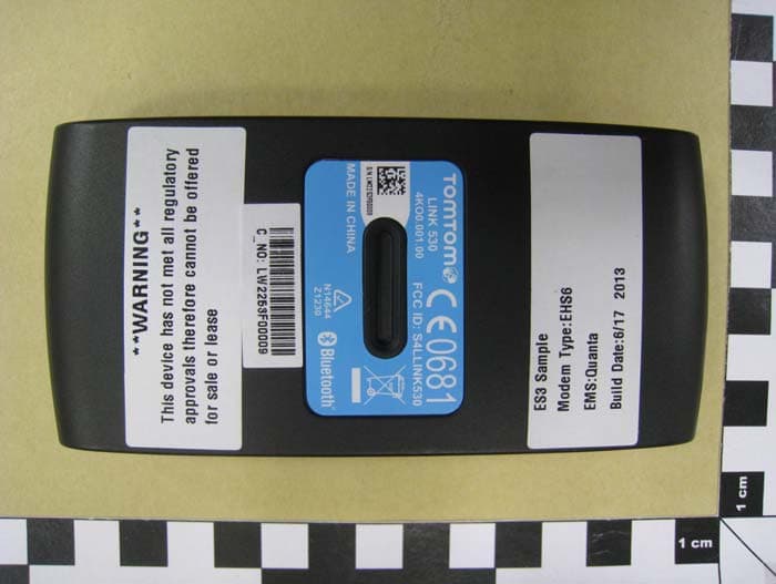 Telematic Device - FCC ID S4LLINK530 - TomTom International BV