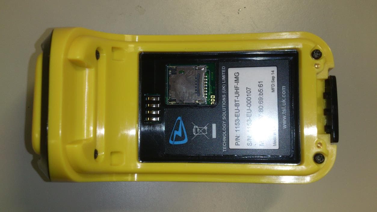 1153 Bluetooth Wearable UHF RFID Reader - FCC ID S6J1153 - Technology Solutions (UK) Ltd