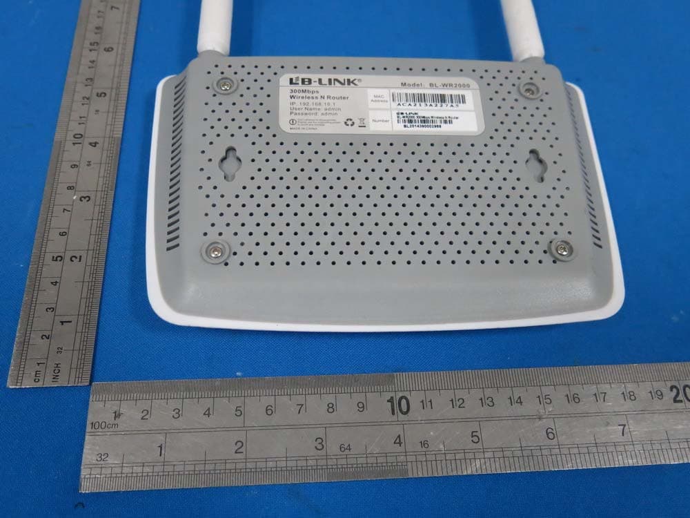 300Mbps Wireless N Router - FCC ID S8J-WR2000 - Shenzhen Bilian Electronic Co., Ltd.