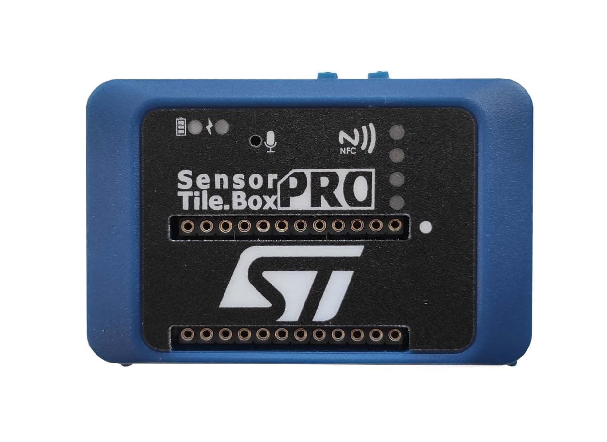 Development kit and reference design for prototyping and testing IoT applications. Key features core system board with sensors, ultra-low-power microcontroller, BLE wireless connectivity, optimized firmware libraries, cloud dashboard application. - FCC ID S9N-MKBOXPRO - ST Microelectronics S.R.L. (2)