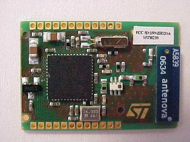 ZigBee Module - FCC ID S9NZB250A - ST Microelectronics S.R.L.