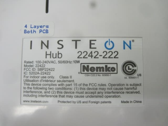 INSTEON Hub - FCC ID SBP22422 - Insteon Technologies, LLC (1)