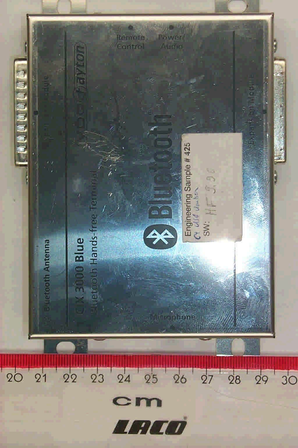 Bluetooth Hands-free Terminal - FCC ID SD9A2C53090903 - Siemens VDO Trading GmbH