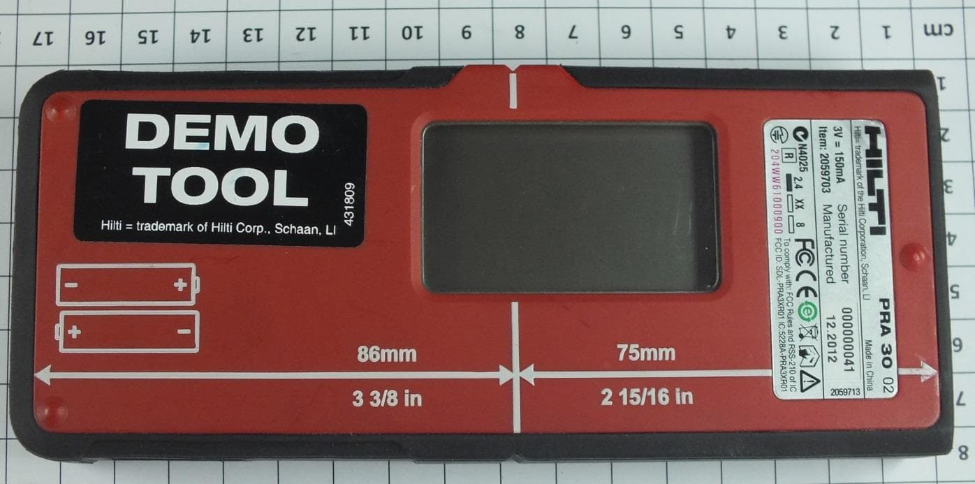Radio Remote Control for Laser Detector - FCC ID SDL-PRA3XR02 - Hilti Corporation (3)