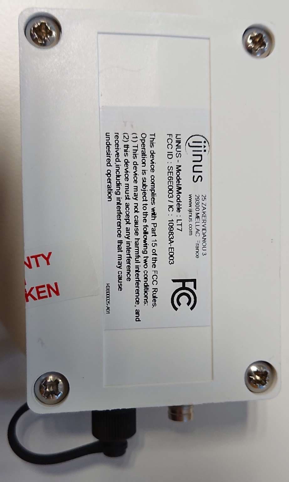 TEMPERATURE DATA LOGGER LT7 - FCC ID SE6E003 - IJINUS (4)