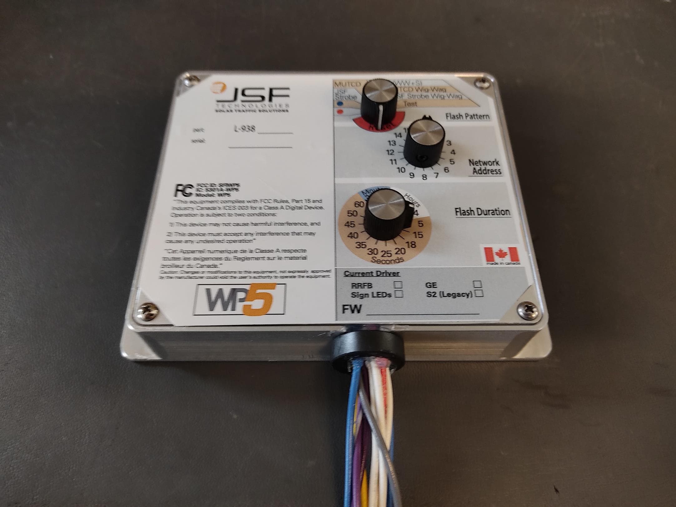 The WP5 is a control module designed for wireless RF communication between other JSFT devices. Applications include crosswalk beacons and warning lights activated via contact-closure relay such as a push-button, sensor, and other devices. - FCC ID SFIWP5 - JSF Technologies (5)