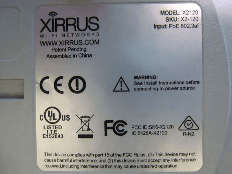 Wireless Access Point - FCC ID SK6-X2120 - Cambium Networks (5)