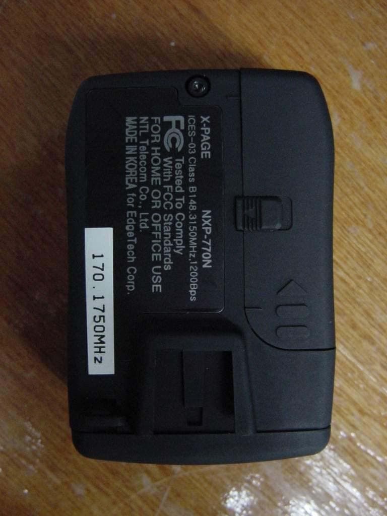 Pager - FCC ID SNXNXP781 - Maxtel Co., Ltd. (2)