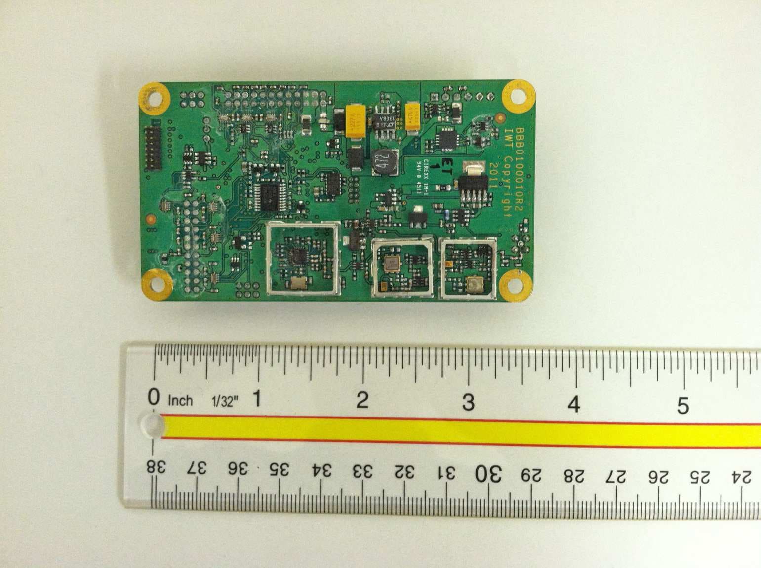 Battery powered radio used in a mesh network of unattended sensors - FCC ID SP8-SBB0100-010-1 - Innovative Wireless Technologies, Inc.