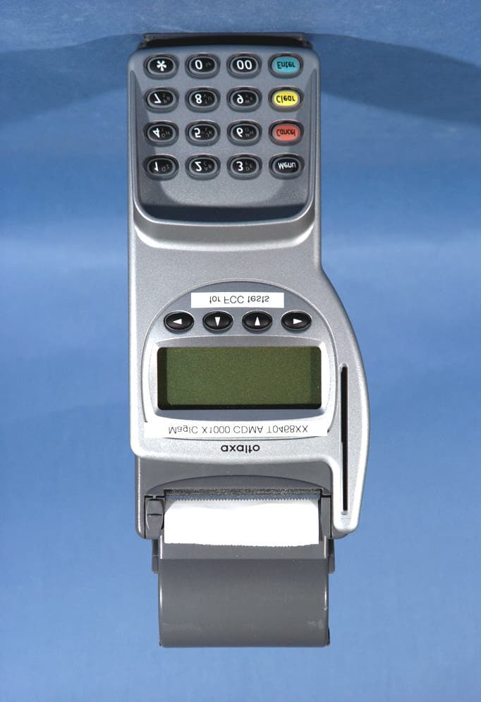 Dual-Band CDMA Point of Sales Terminal - FCC ID SPBMX1KCDMA - Axalto SA (2)