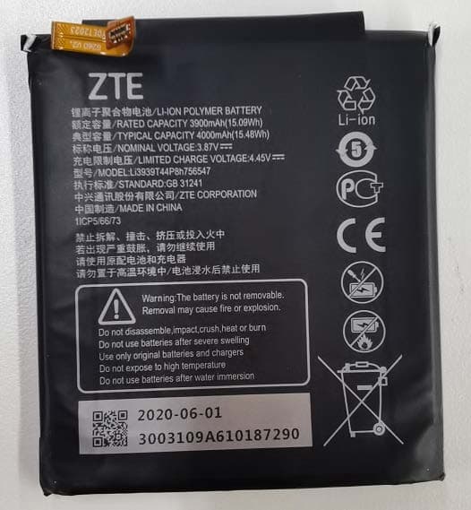 5G Multi-mode Terminal with GSM, WCDMA, LTE, Bluetooth, WiFi and NFC - FCC ID SRQ-A003ZT - ZTE Corporation