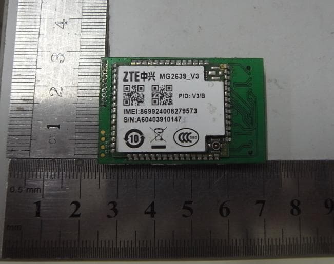 GSM wireless data terminals - FCC ID SRQ-MG2639 - ZTE Corporation
