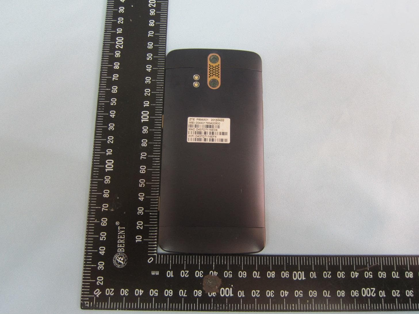 WCDMA/LTE Multi-Mode Digital Mobile Phone - FCC ID SRQ-ZTEA1P - ZTE Corporation (3)