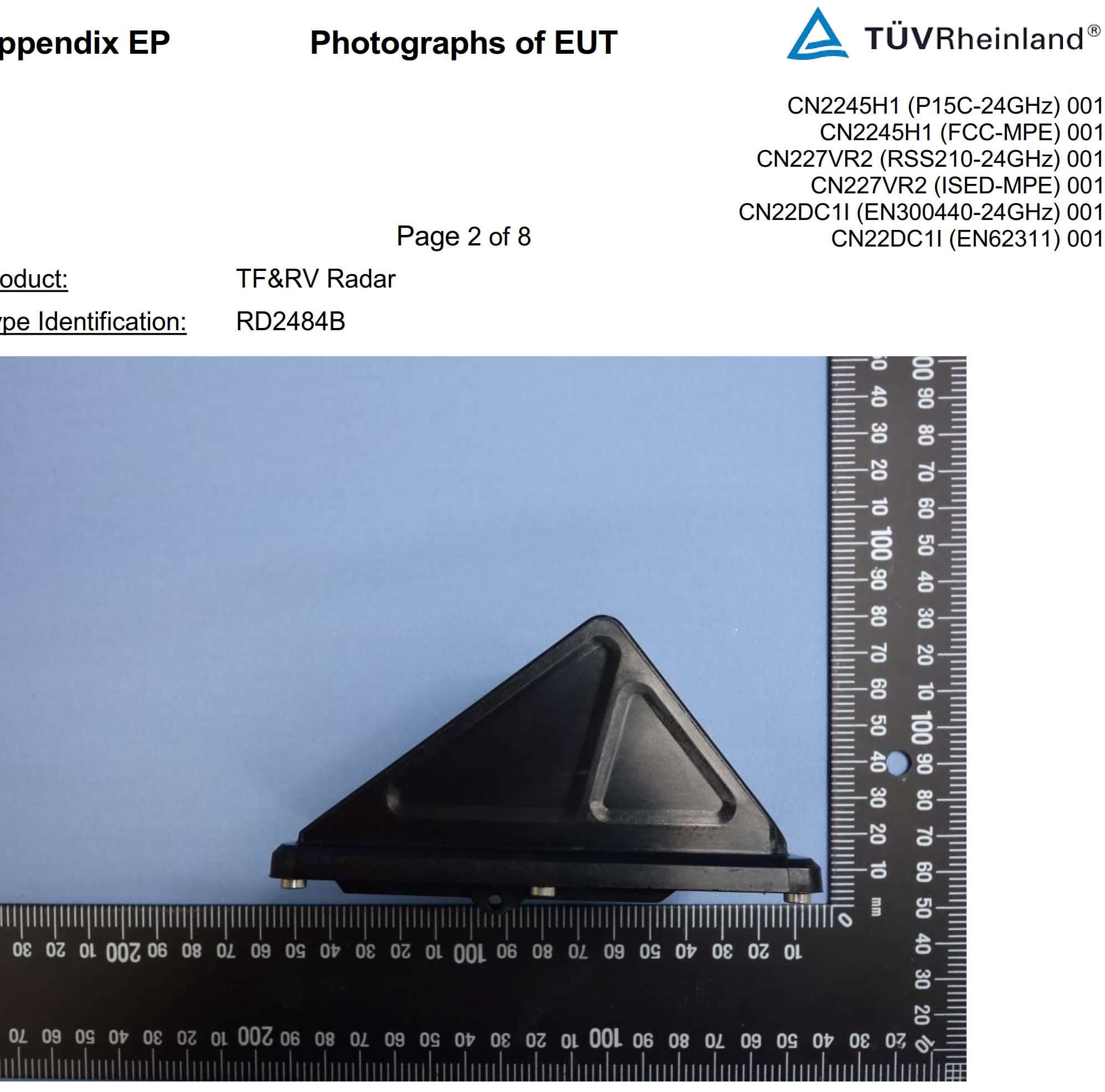 TF&RV Radar - FCC ID SS3-RD2484B2111 - SZ DJI TECHNOLOGY CO., LTD (3)