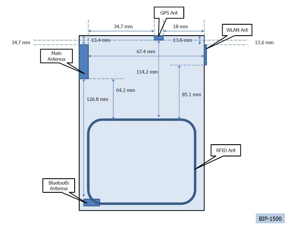 INDUSTRIAL PDA - FCC ID SS4BIP1500 - BLUEBIRD INC.