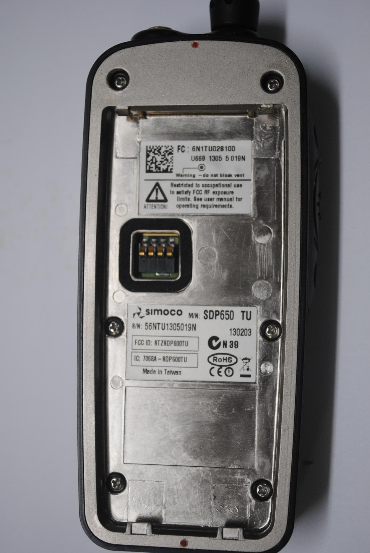SDP600TU series UHF PMR/DMR Portable Transceiver - FCC ID STZSDP600TU - Simoco Wireless Solutions Pty Ltd (1)