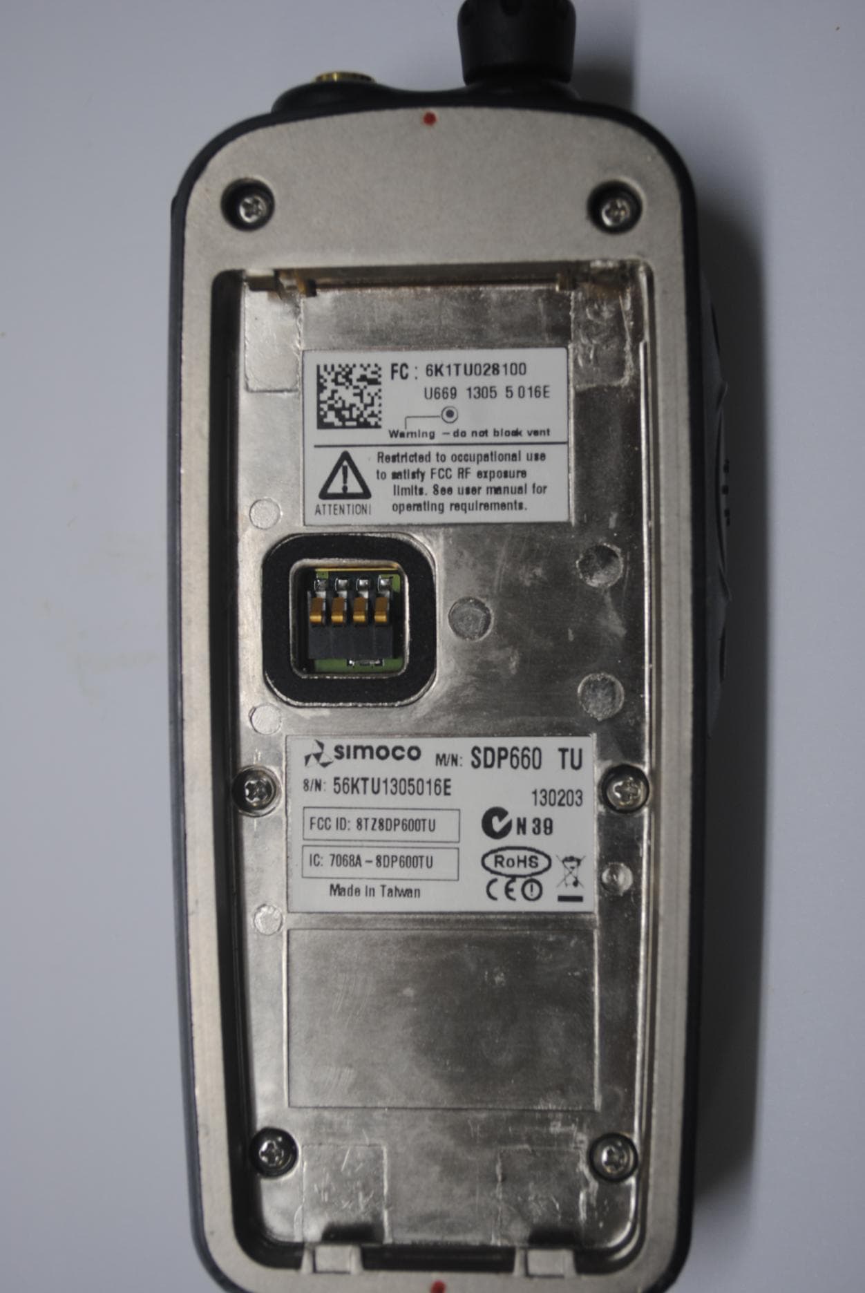 SDP600TU series UHF PMR/DMR Portable Transceiver - FCC ID STZSDP600TU - Simoco Wireless Solutions Pty Ltd (2)