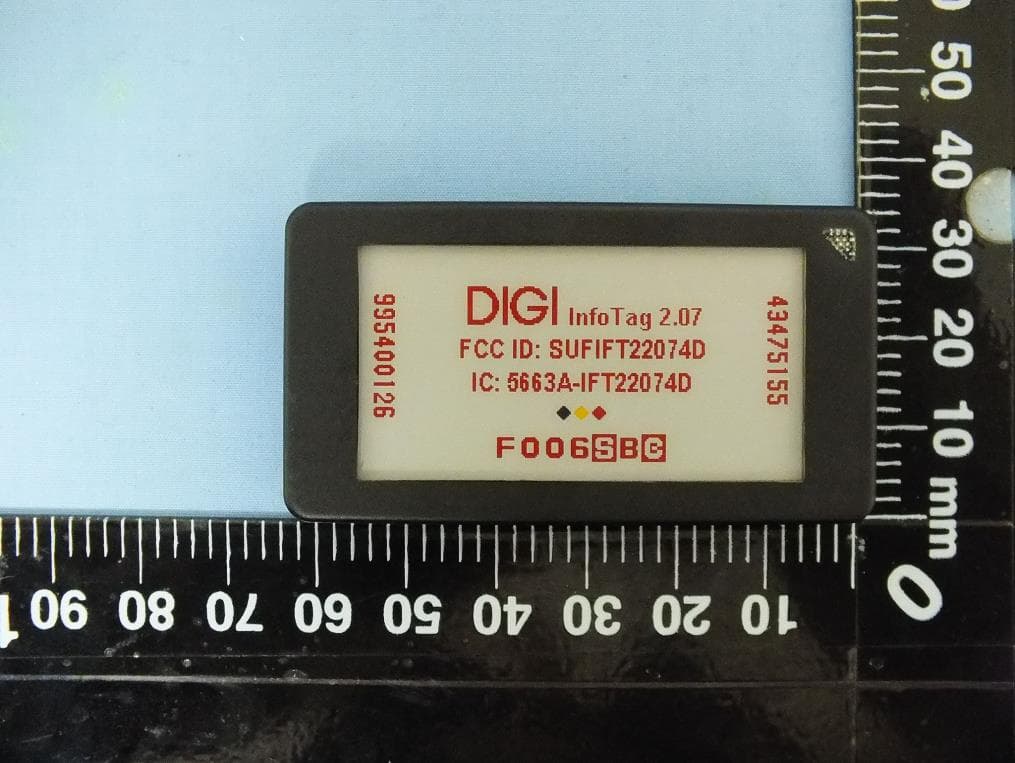 InfoTag 2.07 COLOUR - FCC ID SUFIFT22074D - DIGI SINGAPORE PTE LTD