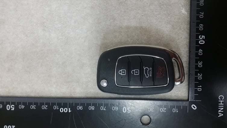 Remote Keyless Entry System (Transmitter) - FCC ID SY5AERGE04 - Continental Automotive Korea Ltd.
