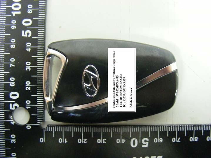 Smart Key Fob - FCC ID SY5DMFNA433 - Continental Automotive Korea Ltd.