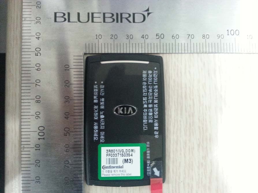 Smart Card Key - FCC ID SY5KHCFGE00 - Continental Automotive Korea Ltd.