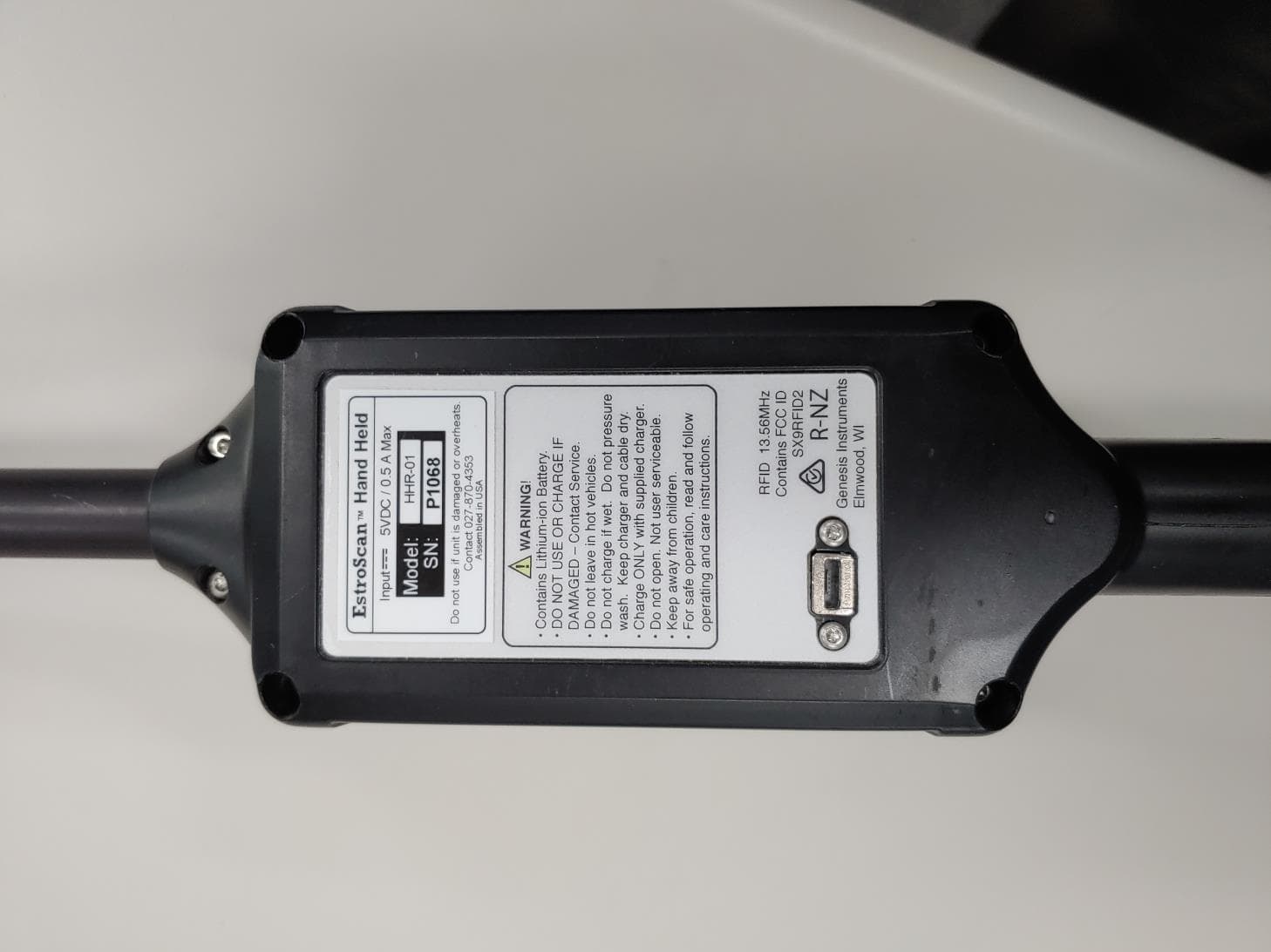 Ear tag reader for livestock - FCC ID SYA78713 - ID-ology DBA Remote Ag Data, Inc.
